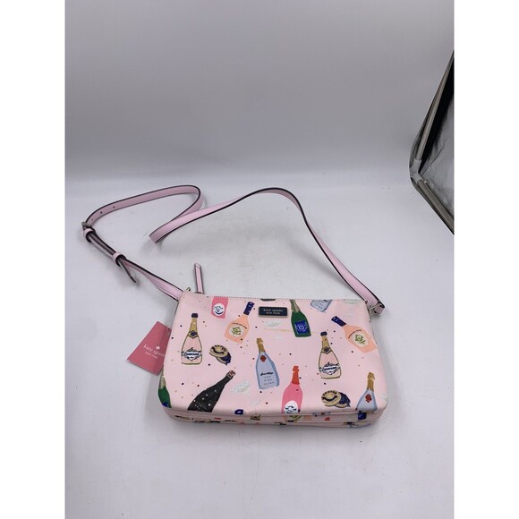 kate spade Handbags - Kate Spade Triple Gusset Crossbody DOWN CHAMPAGNE NWT Blemished
